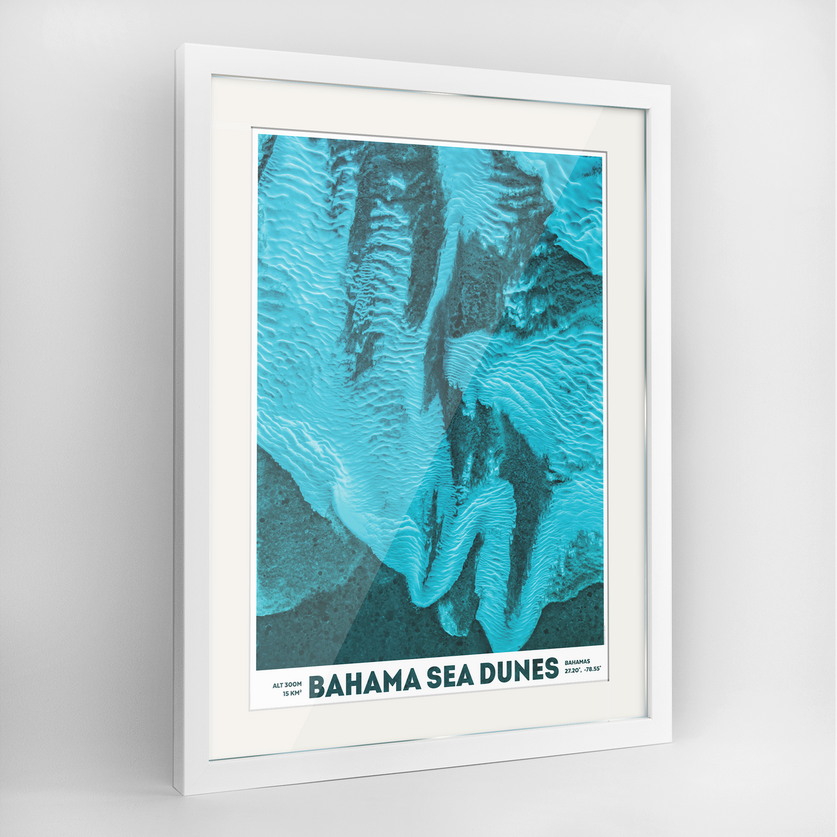 Bahama Sea Dunes Earth Photography Art Print - Framed