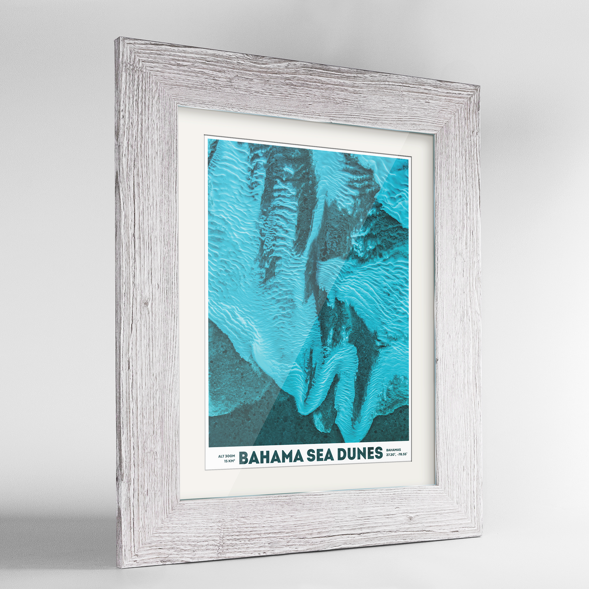 Bahama Sea Dunes Earth Photography Art Print - Framed