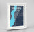 Framed Kelowna Map Art Print 24x36" Traditional White frame Point Two Design Group