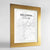 Framed Kelowna Map Art Print 24x36" Gold frame Point Two Design Group