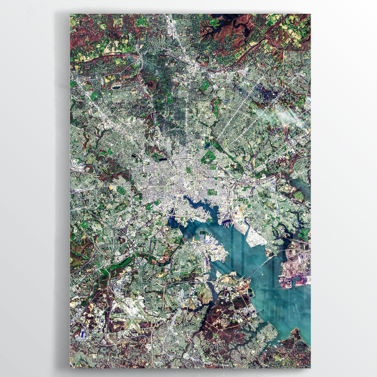 DC/Baltimore Earth Photography - Floating Acrylic Art - Point Two Design