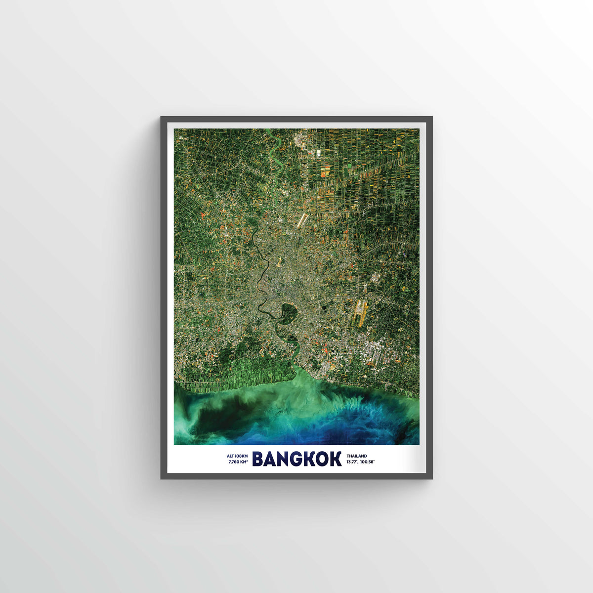 Bangkok Earth Photography - Art Print