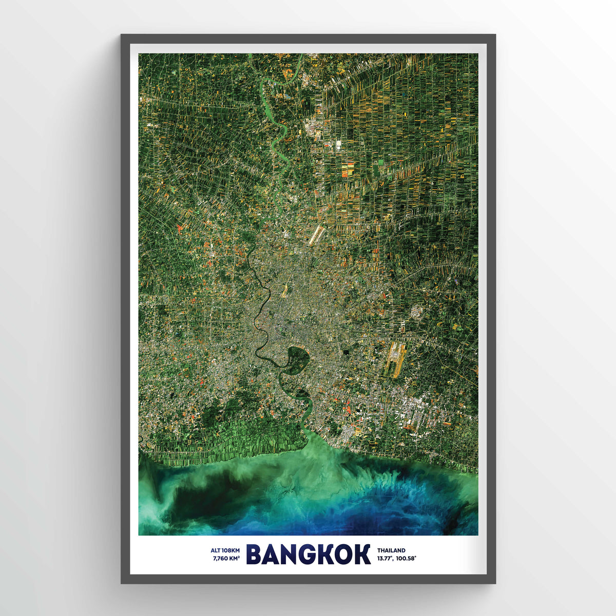 Bangkok Earth Photography - Art Print - Point Two Design