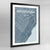 Framed Missisauga City Map Art Print - Point Two Design
