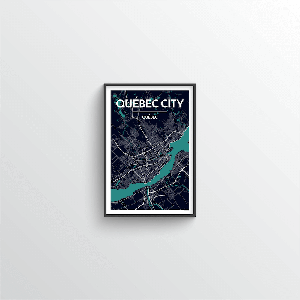 Quebec City Map - Point Two Design