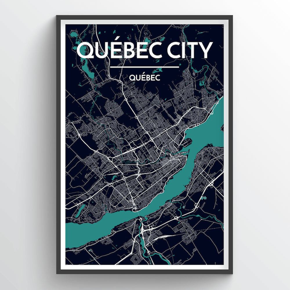 Quebec City Map - Point Two Design