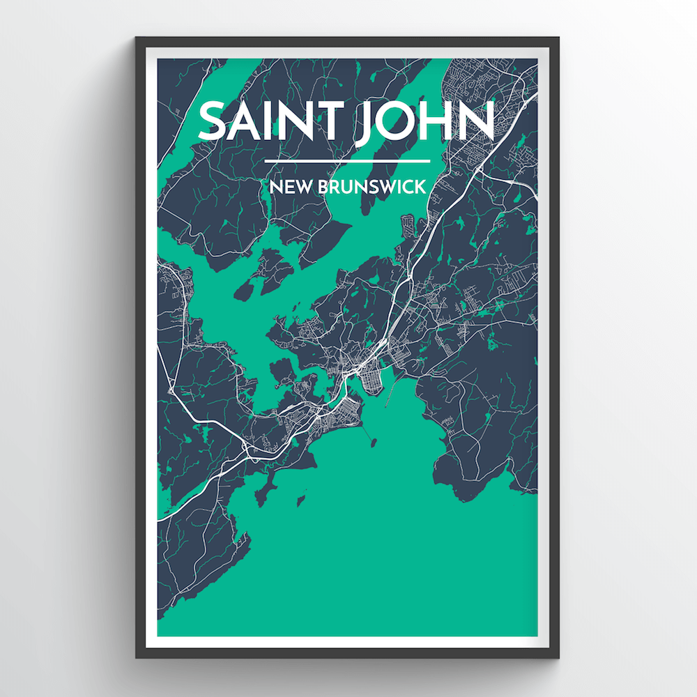 Saint John City Map - Point Two Design