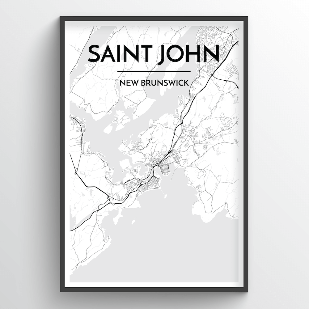 Saint John City Map - Point Two Design