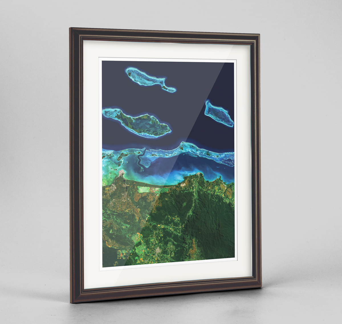 Belize Barrier Reef Earth Photography Art Print - Framed