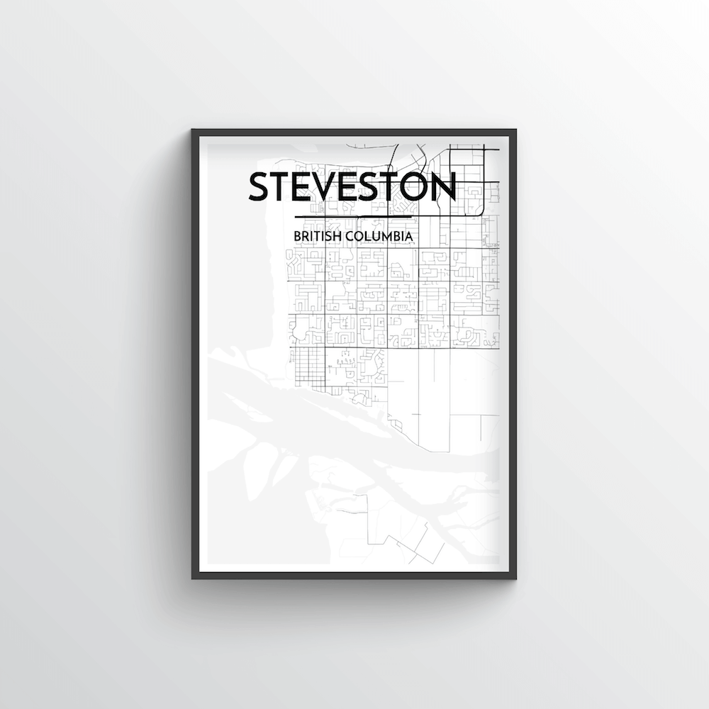 Steveston Map Art Print - Point Two Design