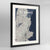 Framed St John's City Map 24x36" Contemporary Black frame Point Two Design Group