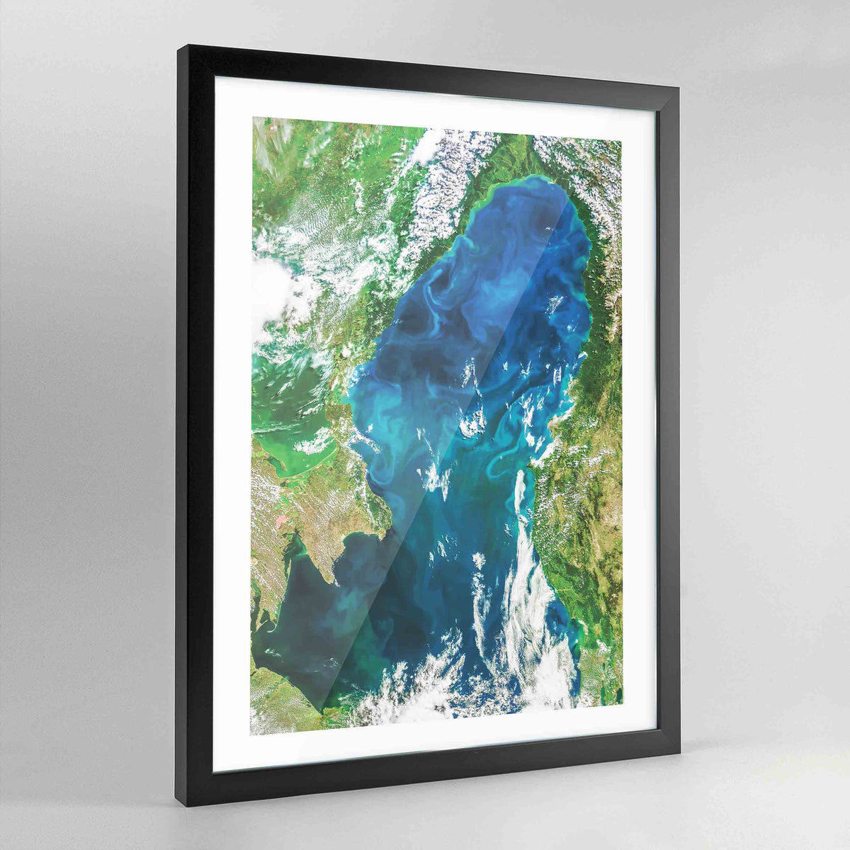 Black Sea Earth Photography Art Print - Framed