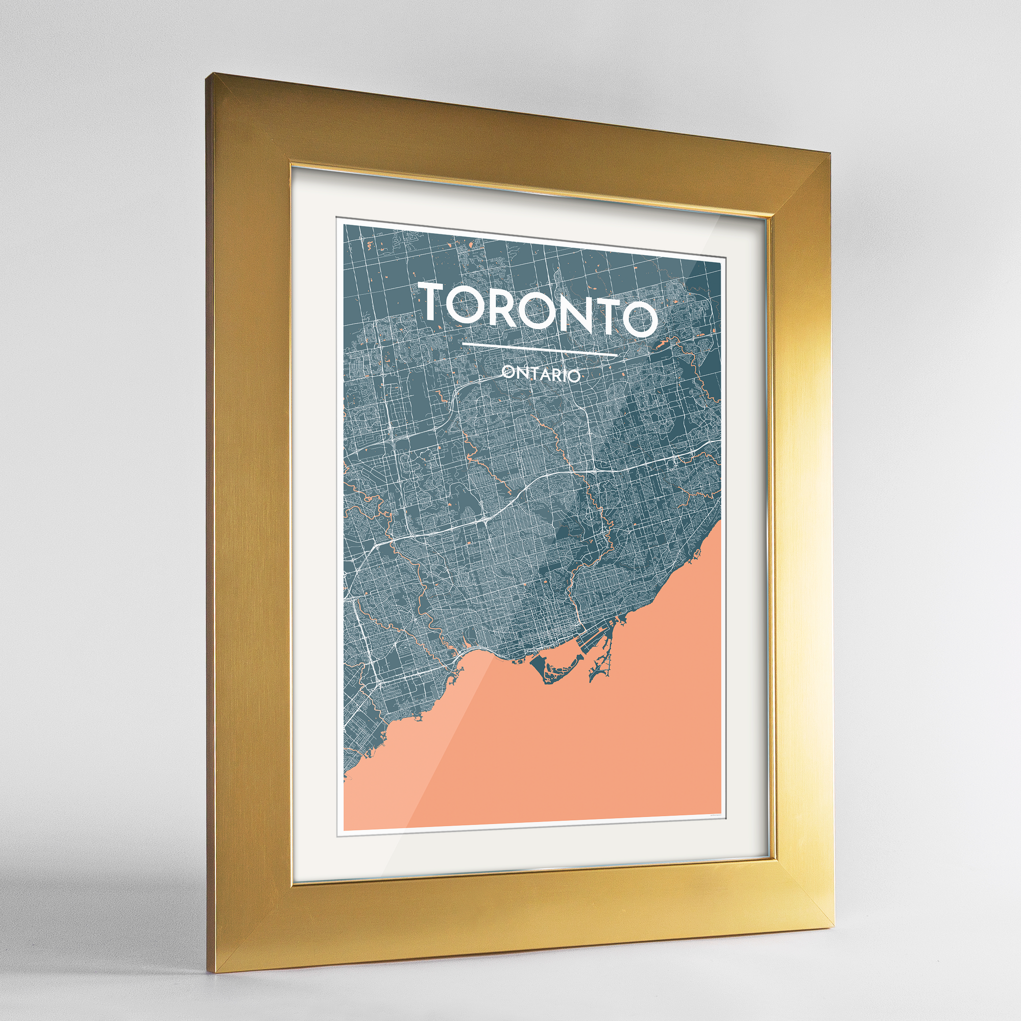 Toronto Rectangle Picture Frame - Black Silver