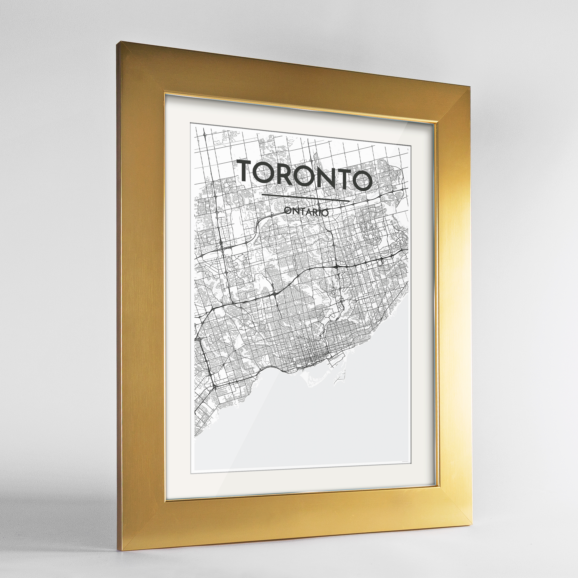 Toronto Rectangle Picture Frame - Champagne Gold