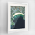 Bondi Beach Earth Photography Art Print - Framed
