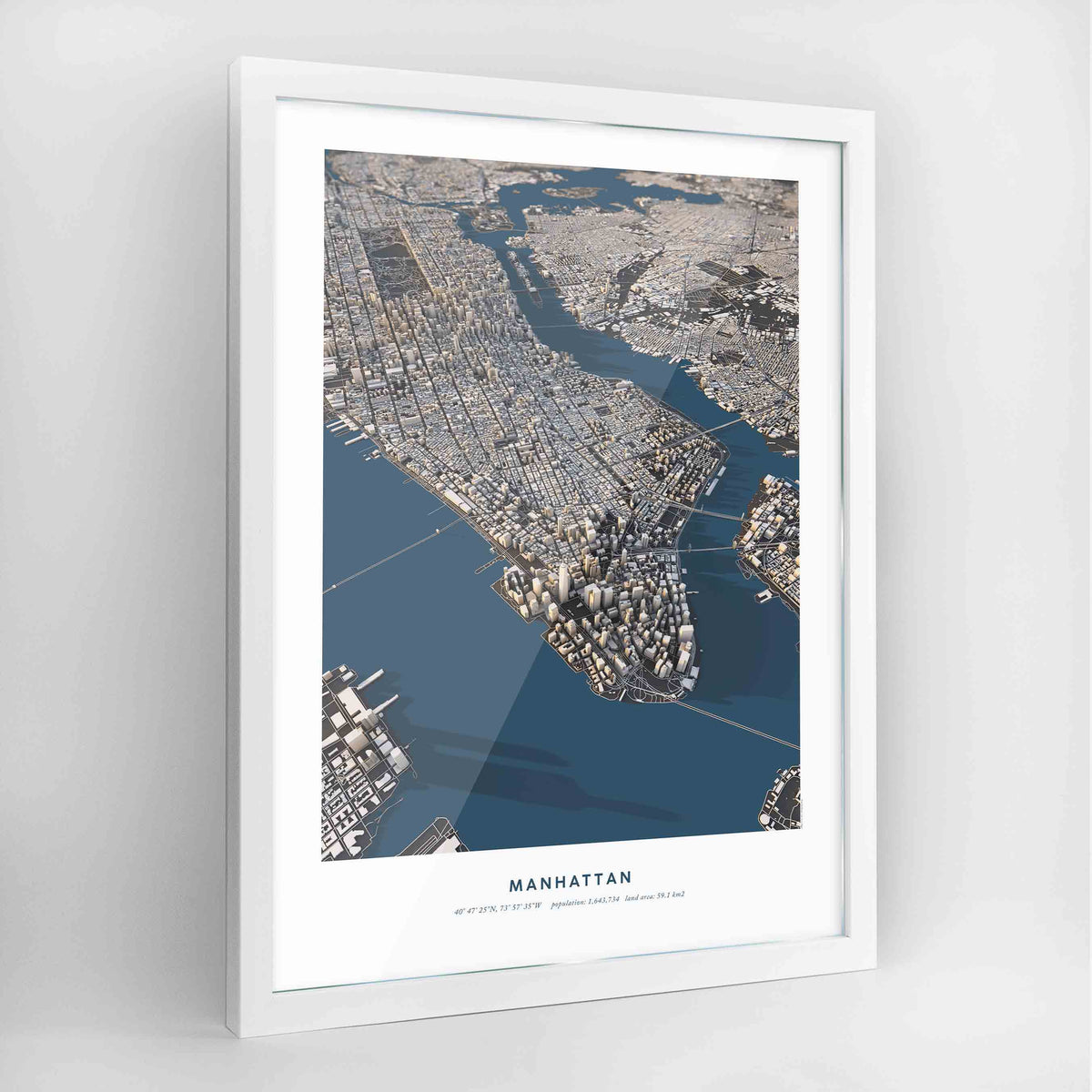 Manhattan 3D City Model - Framed