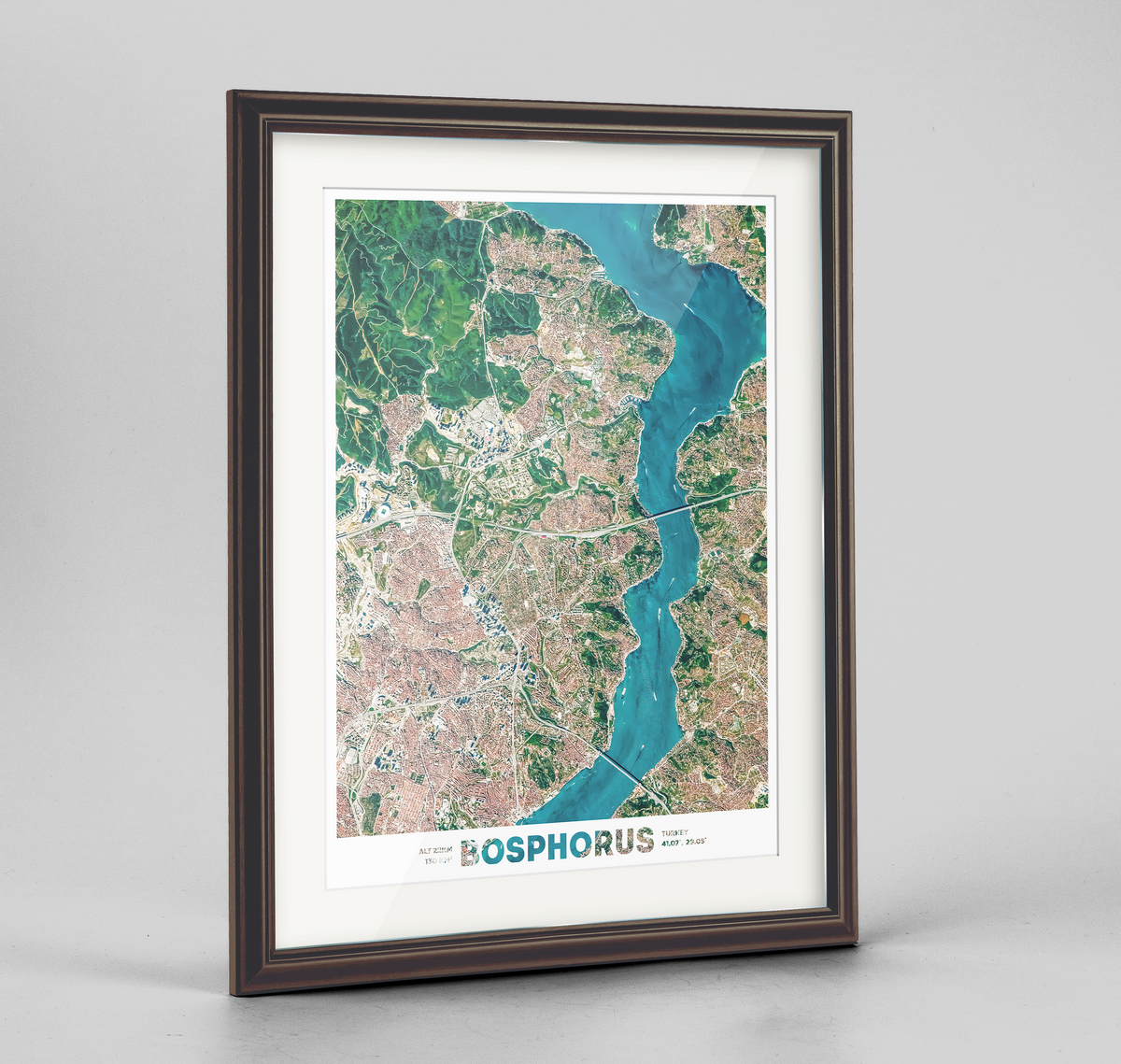 Bosphorus Earth Photography Art Print - Framed