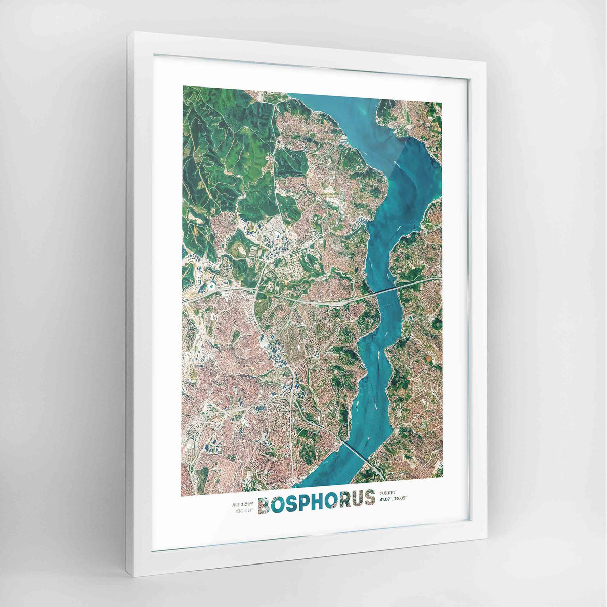 Bosphorus Earth Photography Art Print - Framed