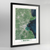 Boston Earth Photography Art Print - Framed