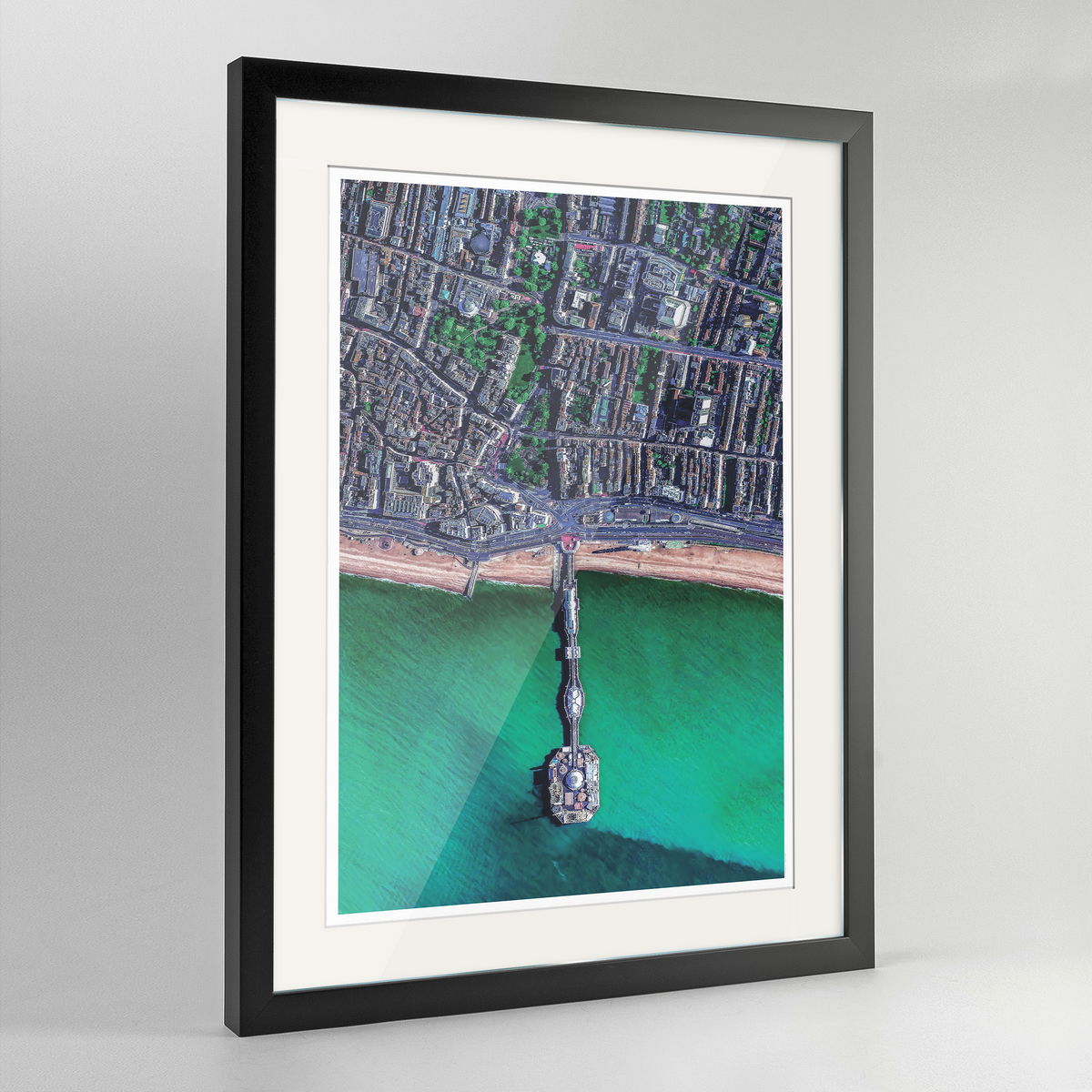 Brighton Earth Photography Art Print - Framed