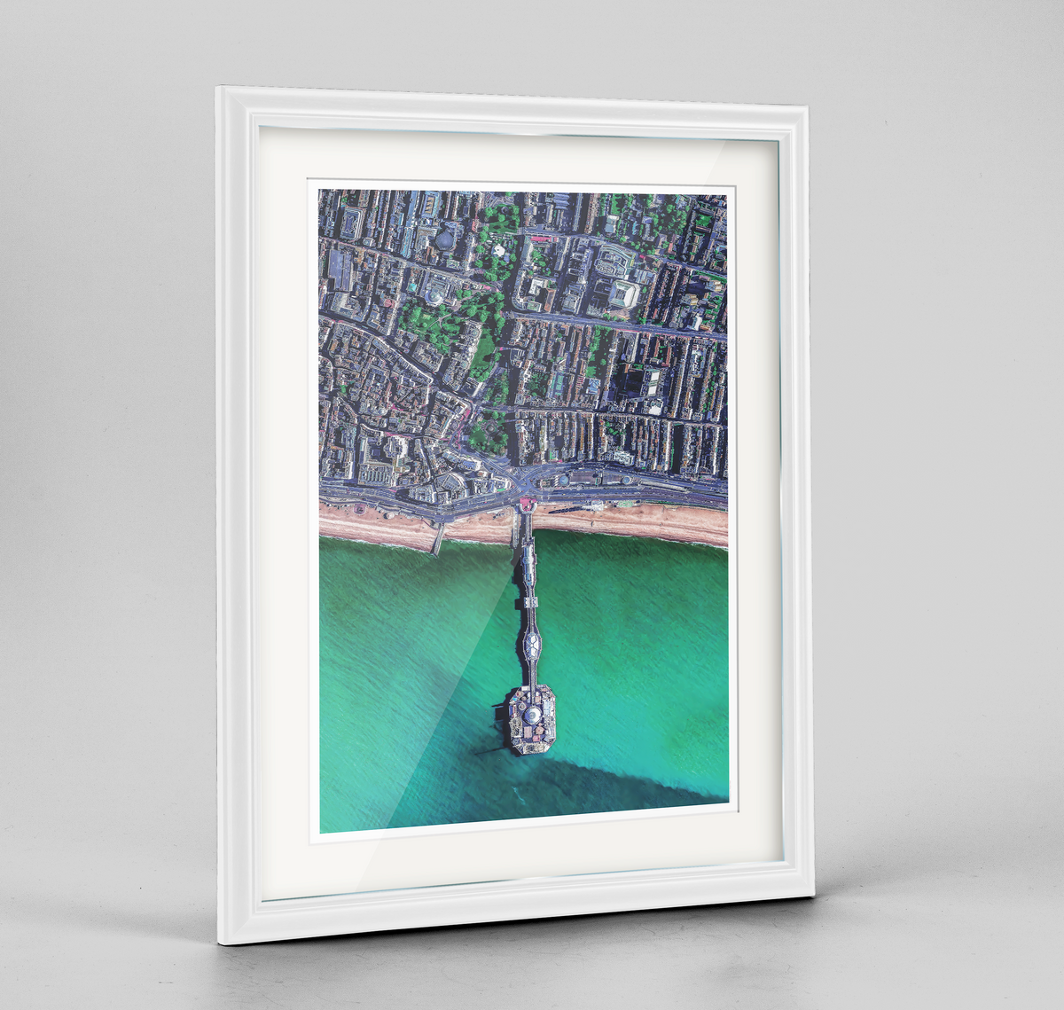 Brighton Earth Photography Art Print - Framed