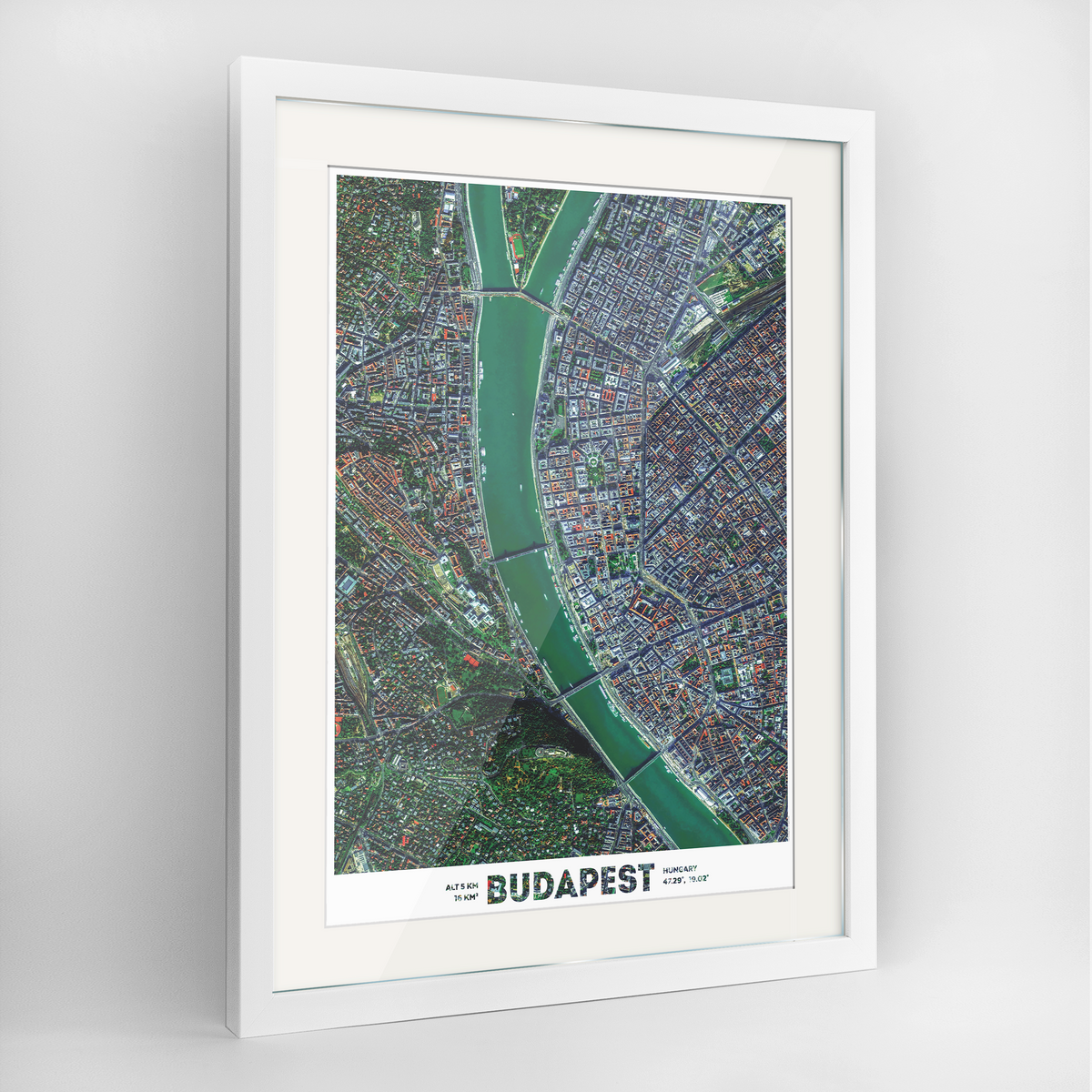 Budapest Earth Photography Art Print - Framed