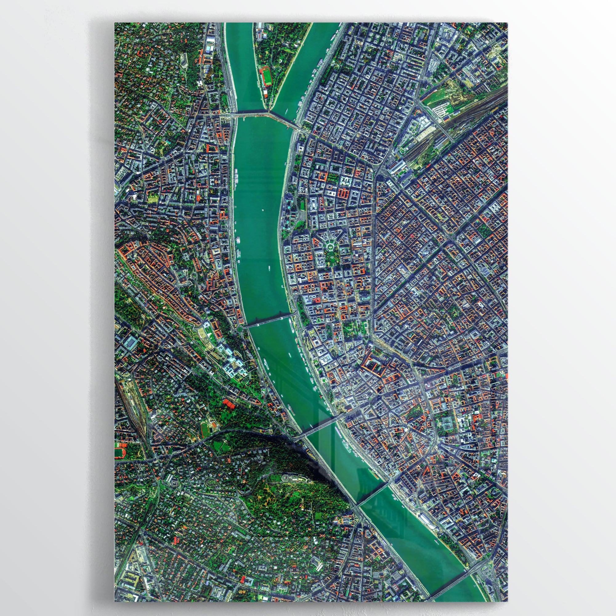 Budapest Earth Photography - Floating Acrylic Art - Point Two Design