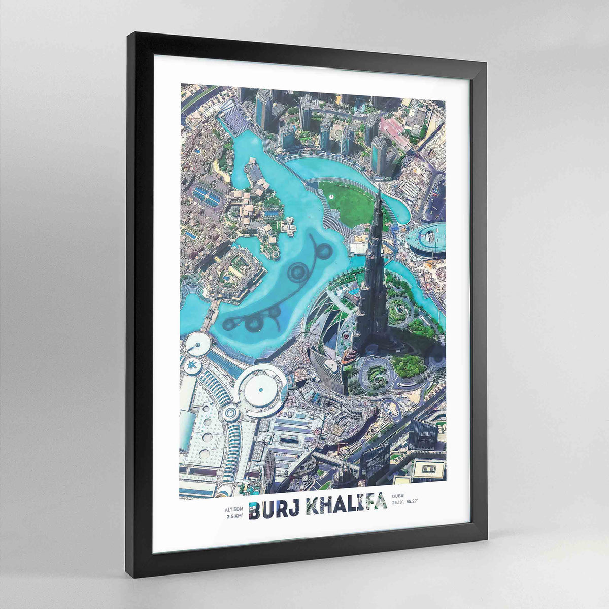 Burj Khalifa Earth Photography - Art Print - Point Two Design