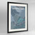 Framed Downtown Vancouver Map Art Print 24x36" Contemporary Black frame Point Two Design Group