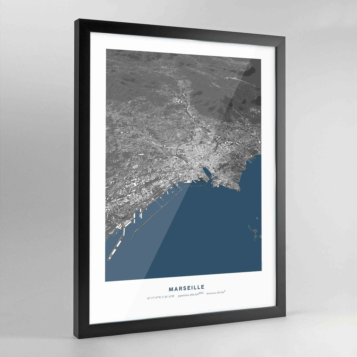 Marseille 3D City Model - Framed