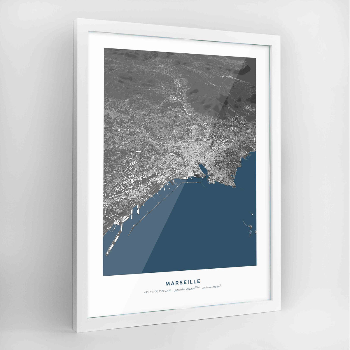 Marseille 3D City Model - Framed