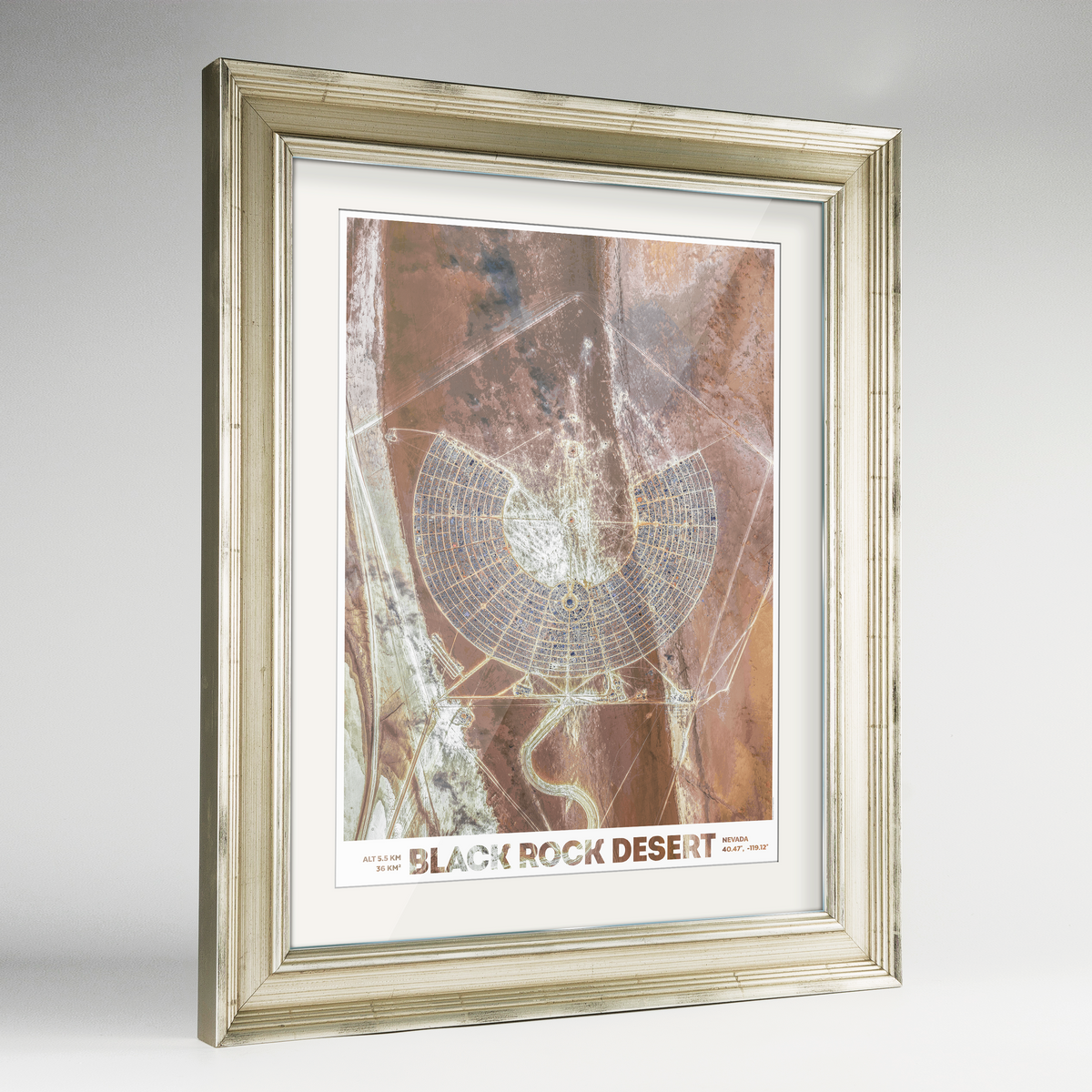 Black Rock Desert Earth Photography Art Print - Framed