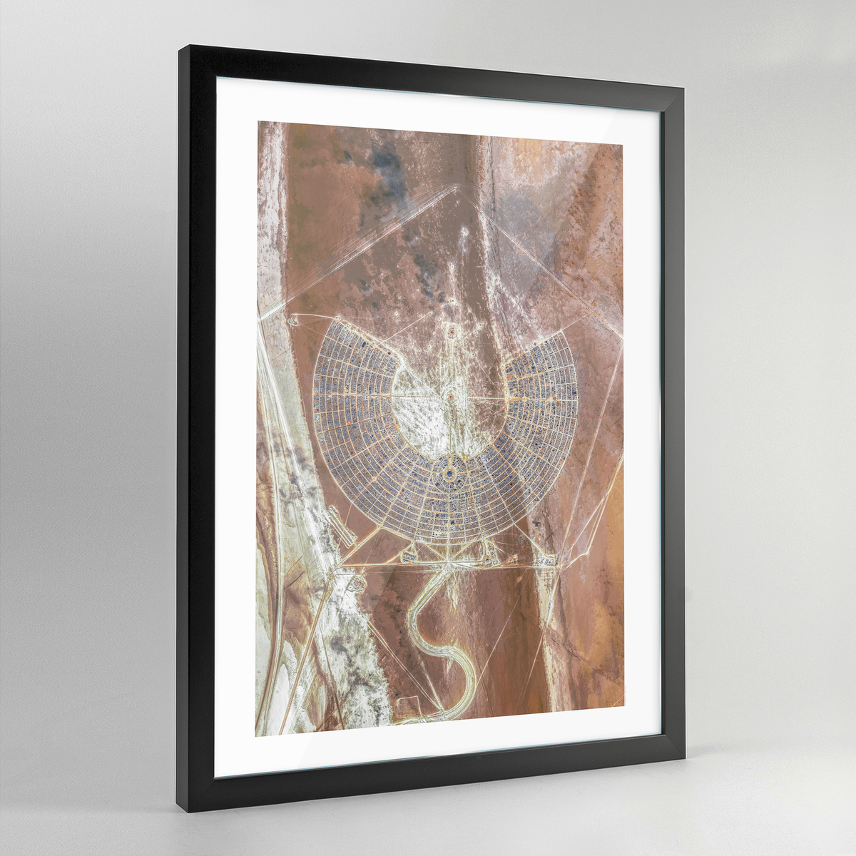 Black Rock Desert Earth Photography Art Print - Framed