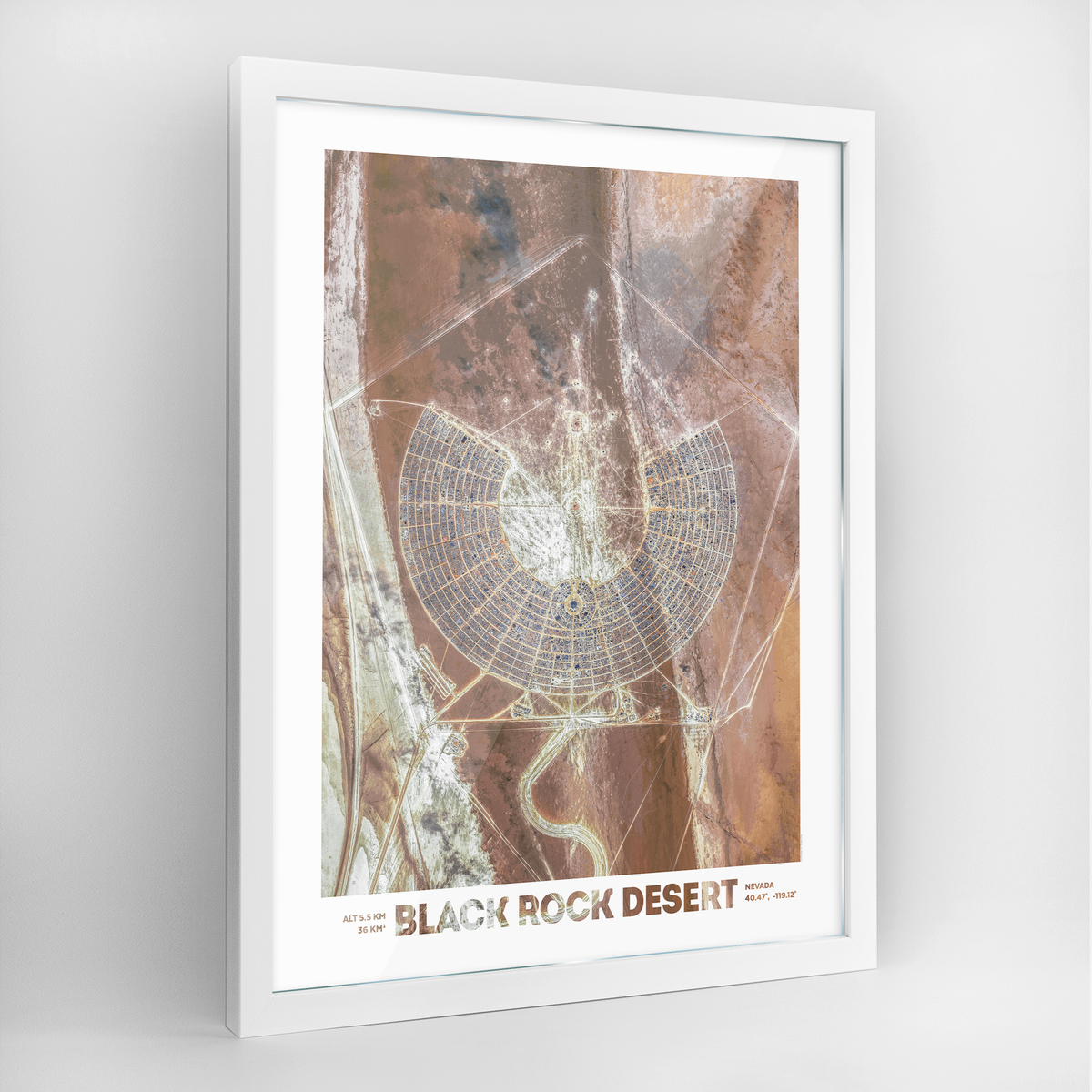 Black Rock Desert Earth Photography Art Print - Framed