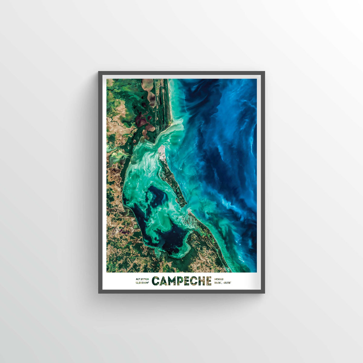 Campeche Mexico Earth Photography - Art Print