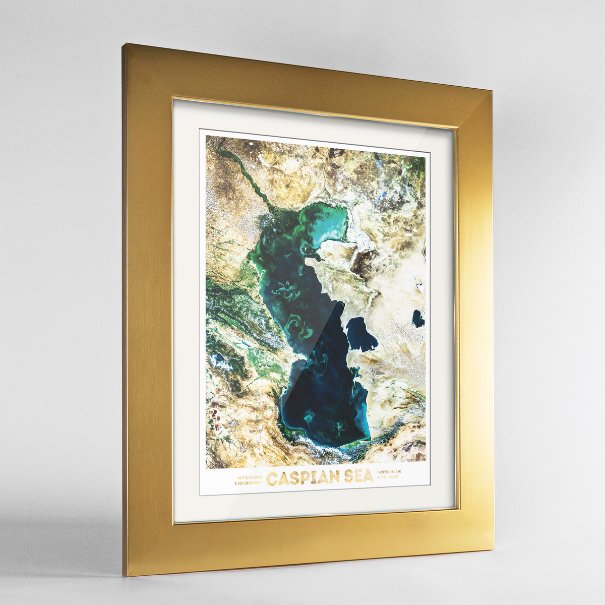 Caspian Sea Earth Photography Art Print - Framed