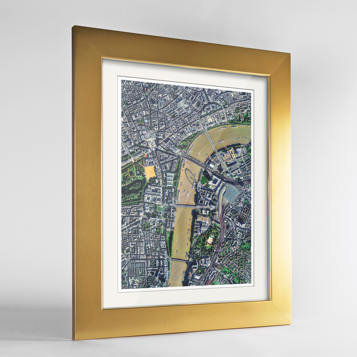 Central London Earth Photography Art Print - Framed