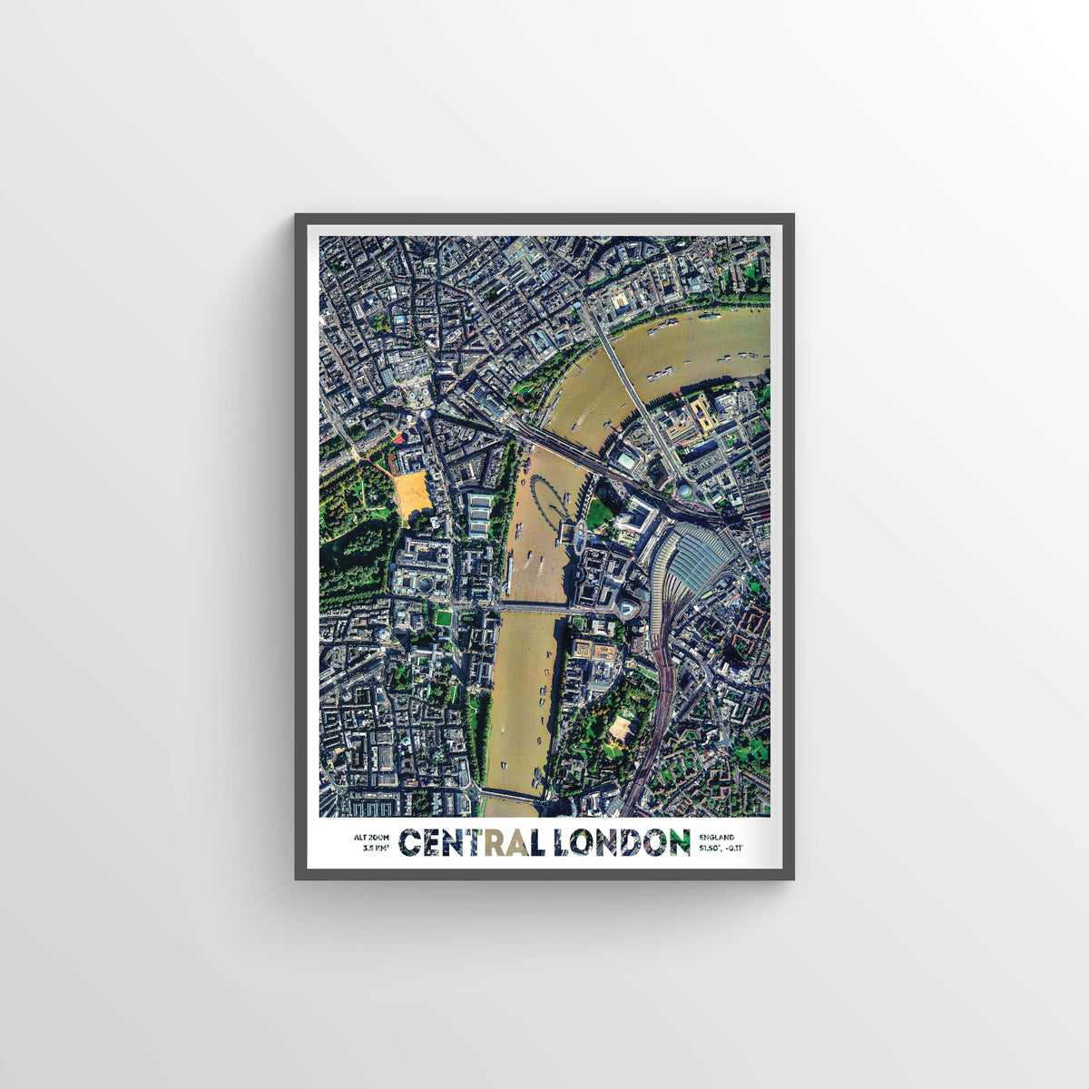 Central London Earth Photography - Art Print