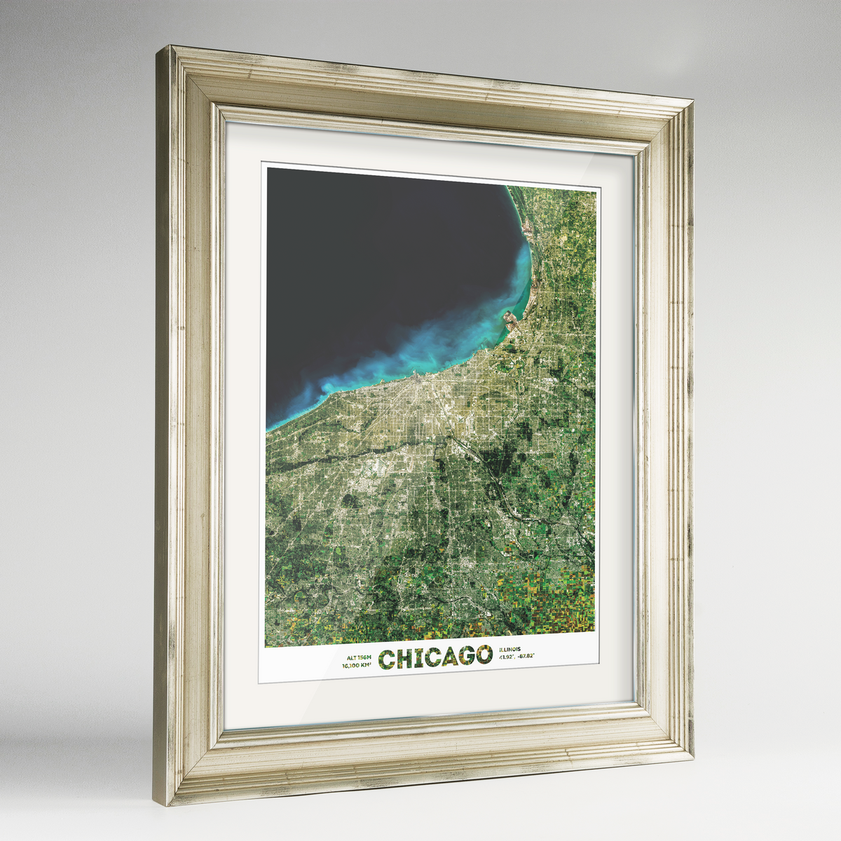 Chicago Earth Photography Art Print - Framed