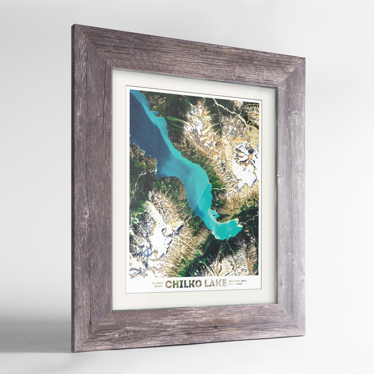 Chilko Lake Earth Photography Art Print - Framed