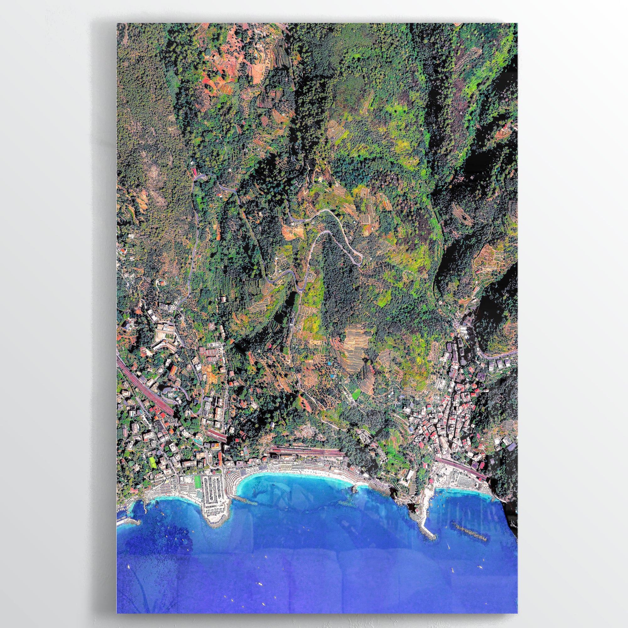 Cinque Terre Earth Photography - Floating Acrylic Art - Point Two Design