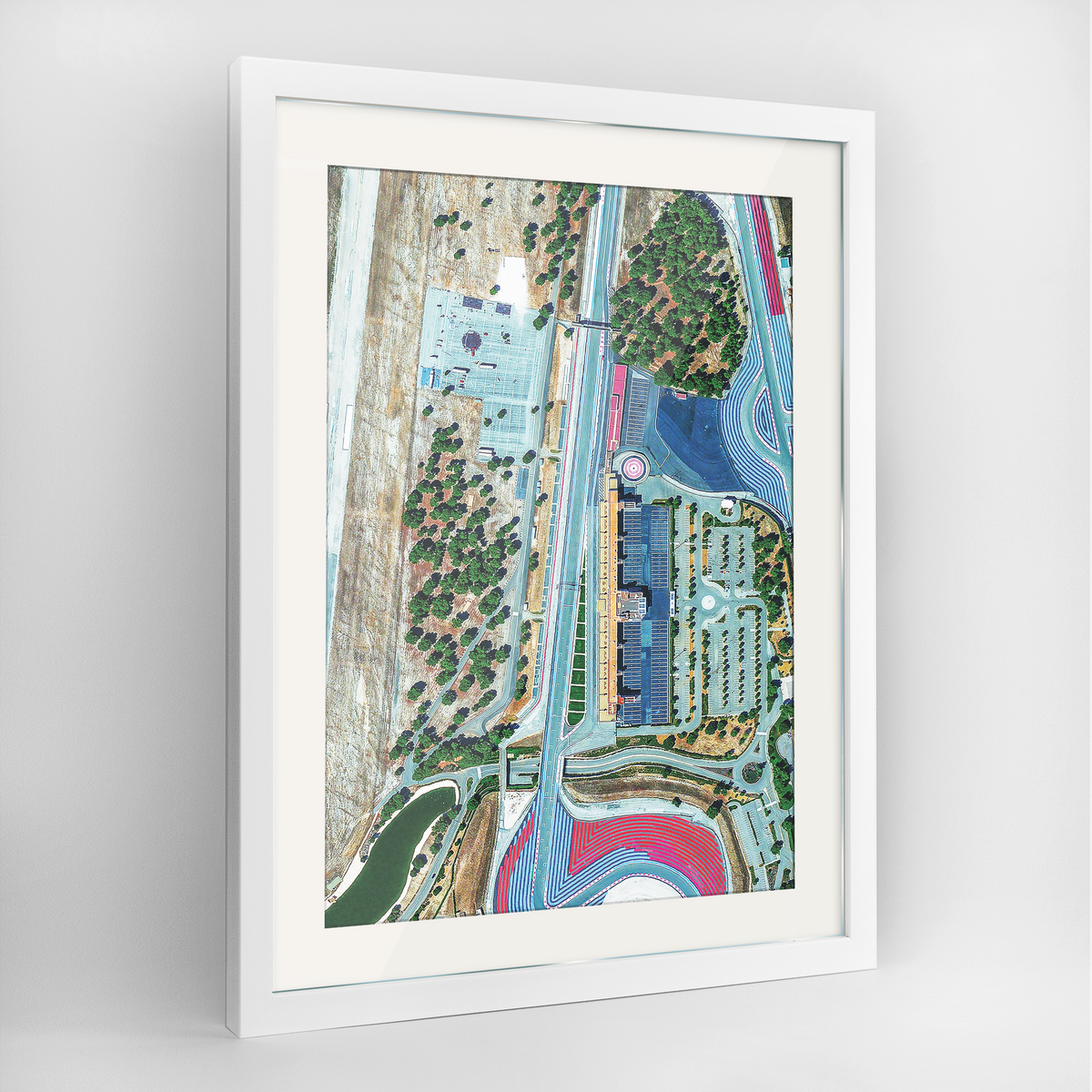 Circuit Paul Ricard Earth Photography Art Print - Framed