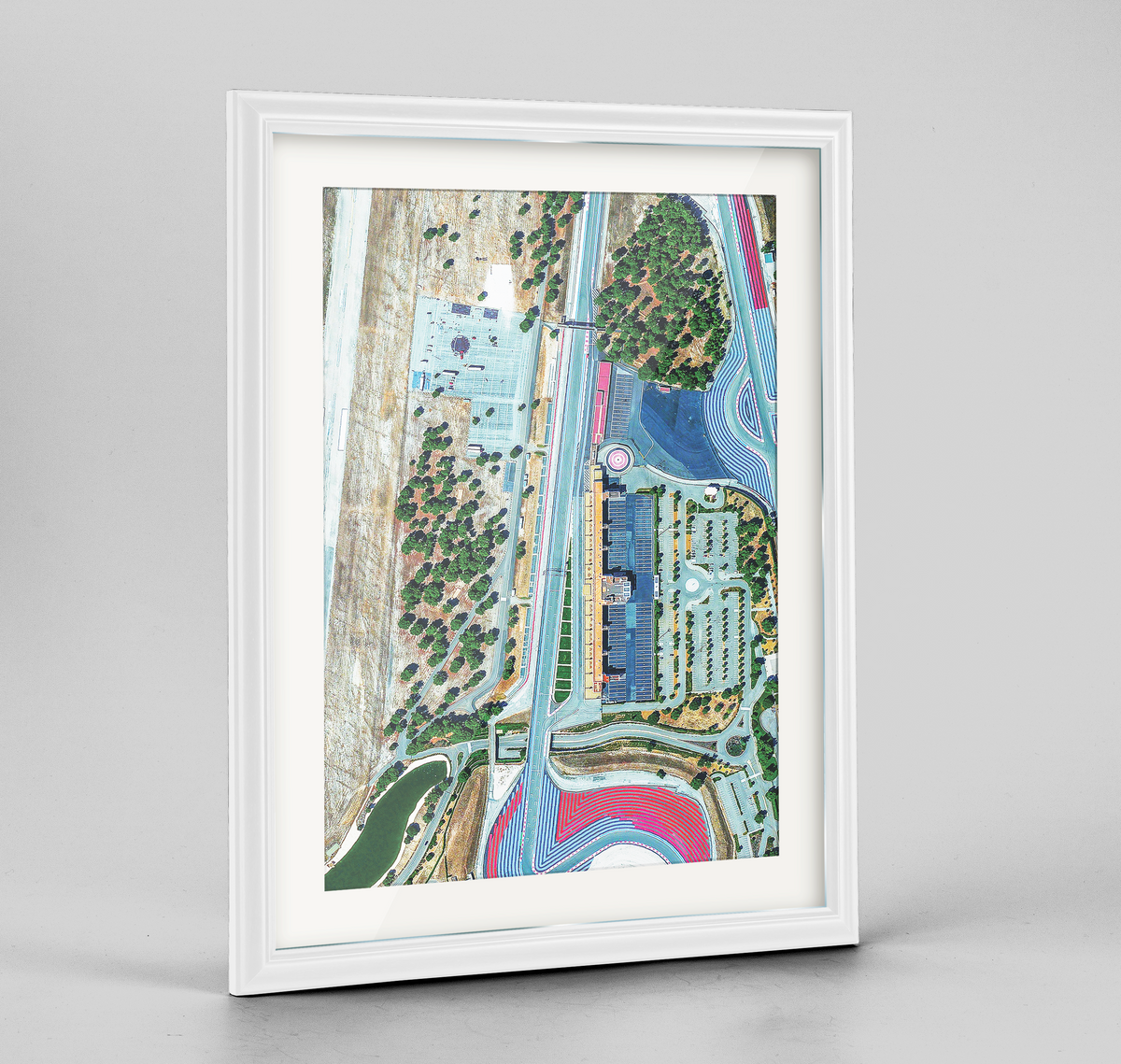 Circuit Paul Ricard Earth Photography Art Print - Framed