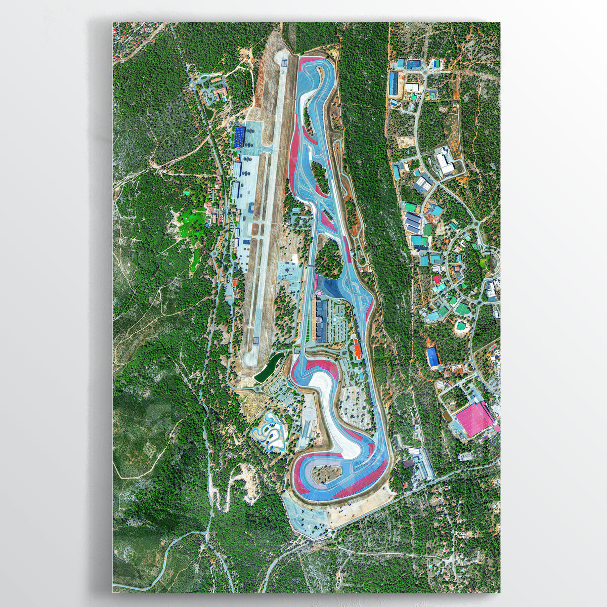Circuit Paul Ricard Earth Photography - Floating Acrylic Art - Point Two Design