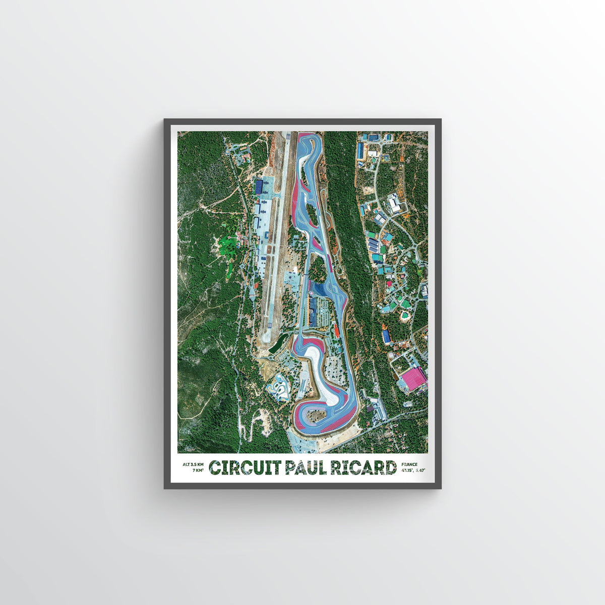 Circuit Paul Ricard Earth Photography - Art Print