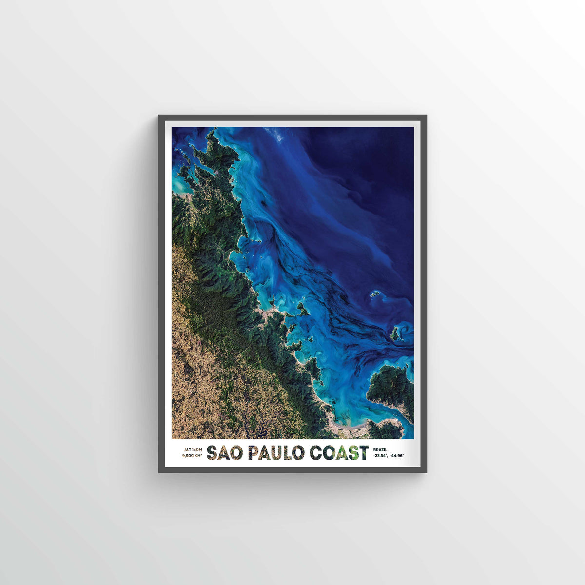 Coast of Sao Paulo Earth Photography - Art Print
