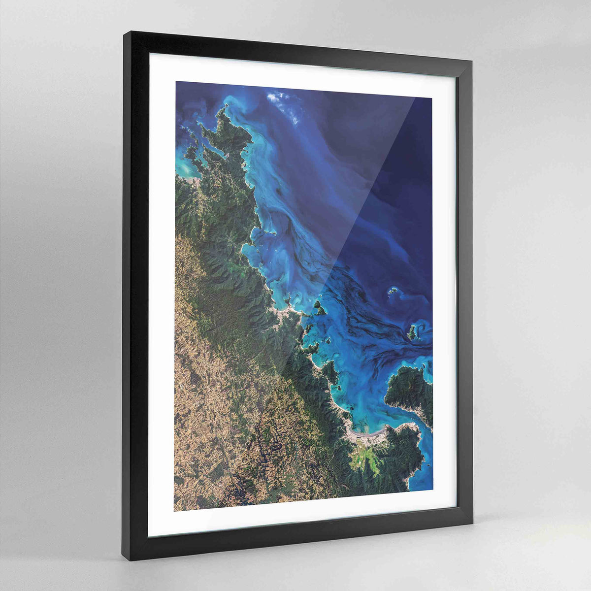 Coast of Sao Paulo Earth Photography Art Print - Framed