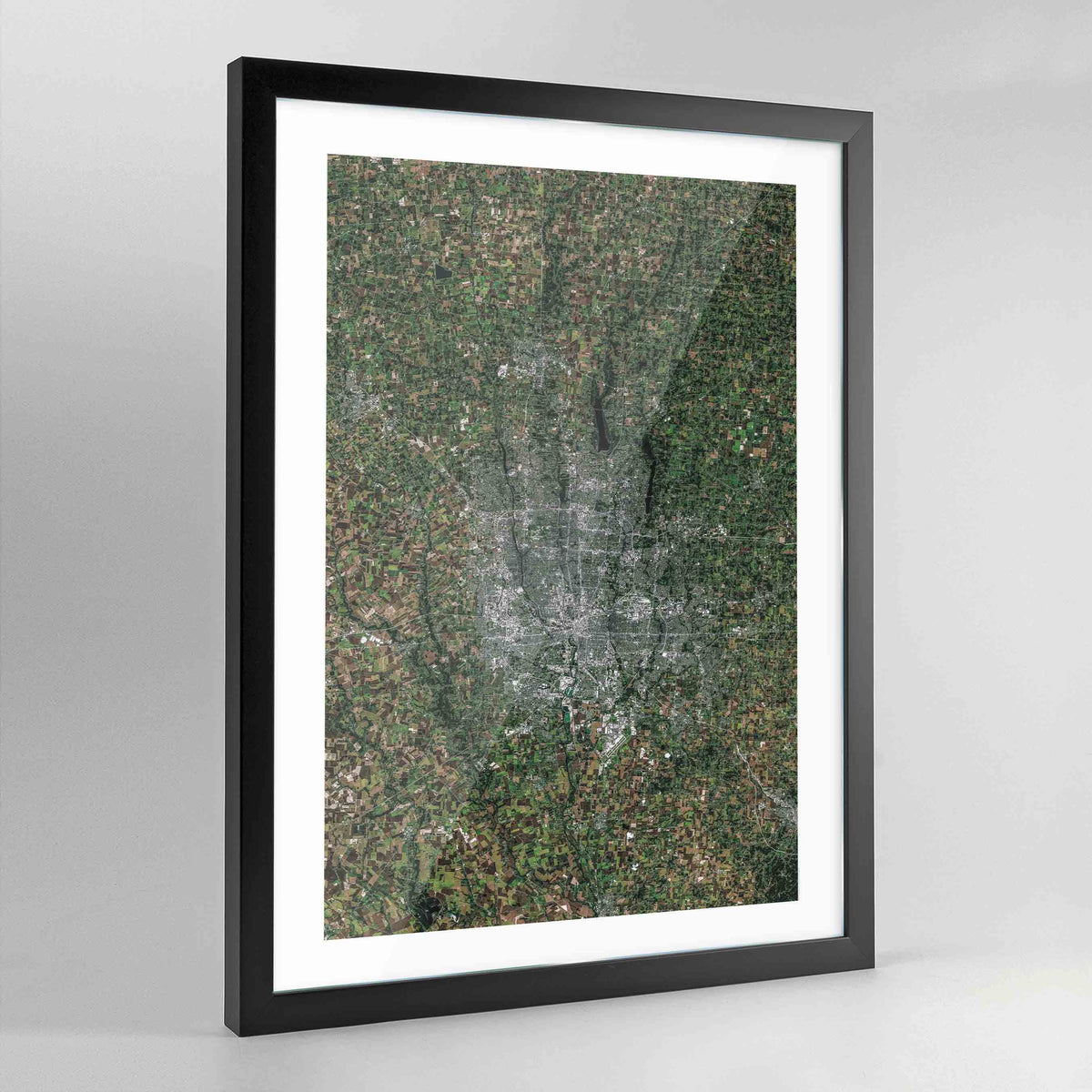 Columbus Earth Photography Art Print - Framed