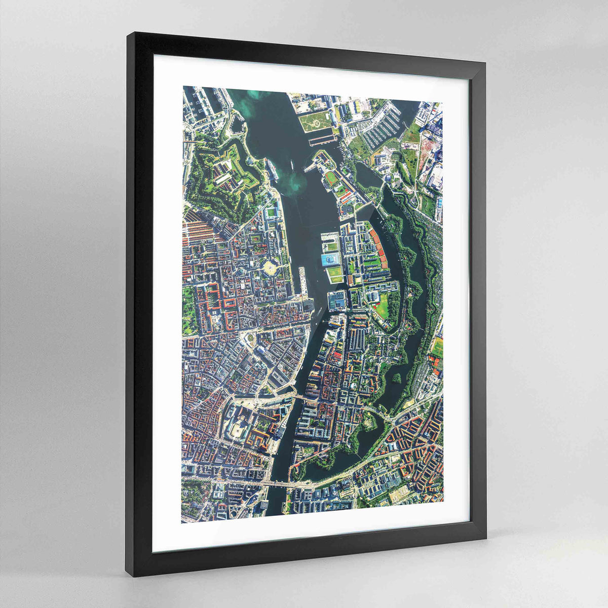 Copenhagen Earth Photography Art Print - Framed