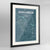 Framed Ann Arbor Map Art Print 24x36" Contemporary Black frame Point Two Design Group